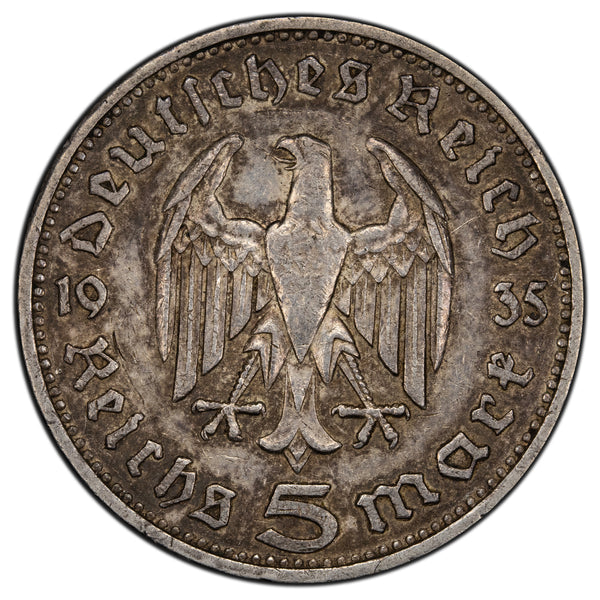 Sold Germany 1935 5 Five Mark Silver Coin - The Toronto Coin Shop