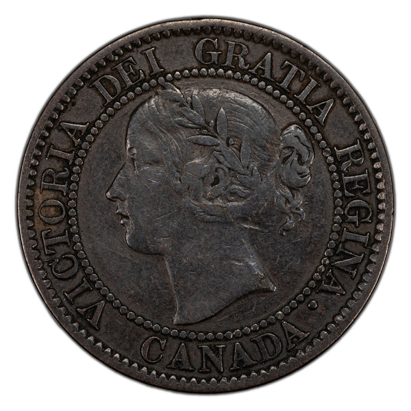 SOLD Canada 1858 One Cent Coin First Year of Issue! - VF-20 - The