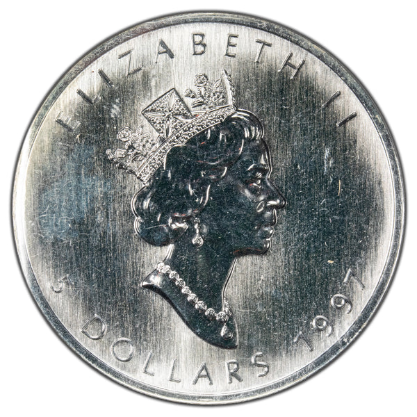 SOLD Canada 1997 $5 1oz .999 Fine Silver Maple Leaf Key Date