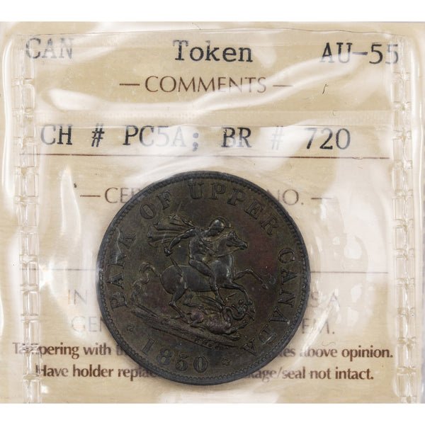 【入手困難!!】オーストラリア・ニンビン産タンクトップ【古着】値下げ不可 LC-46A3 1812 Lower Canada Halliday Half Penny Token Almost
