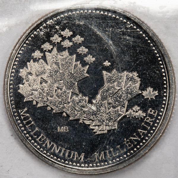 Moneta様　　オーダー専用ページ Canada 2000 Millennium Mule 25 Cents Quarter Coin - ICCS MS-63