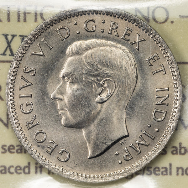 Canada 1942 5 Cents Nickel Coin - ICCS MS-65