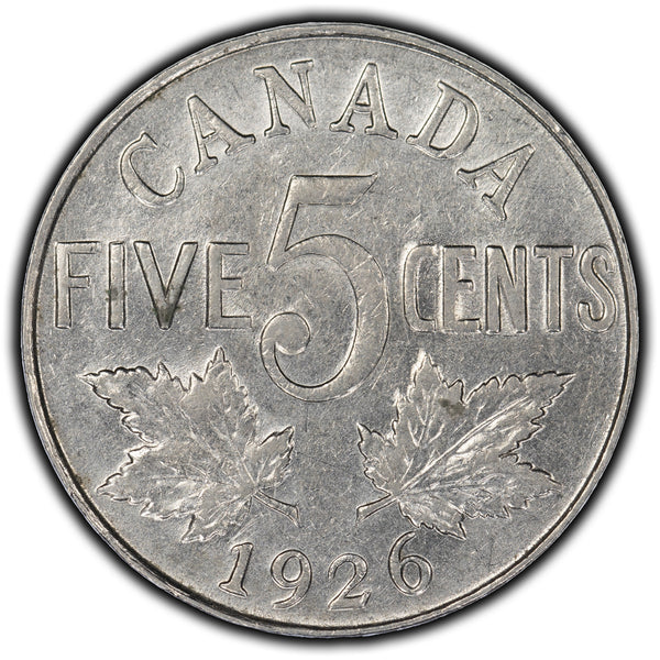 Canada 1926 Near 6 5 Cents Coin - EF-40