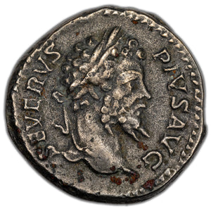 SOLD Ancient Rome AD 203 Septimius Severus Fouree Denarius RIC #266