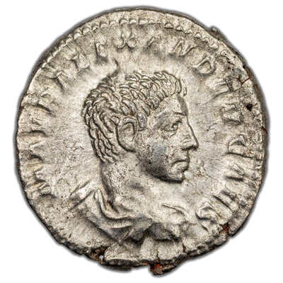 Ancient Rome AD 222 Severus Alexander AR Denarius Coin RIC #2 2.79g 20mm