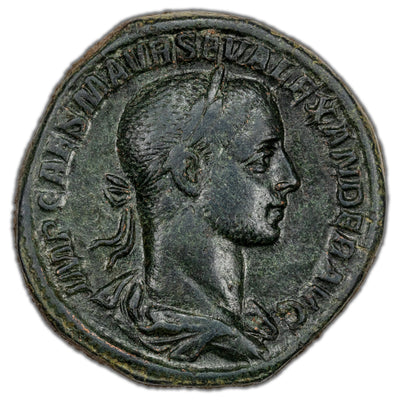 SOLD Ancient Rome AD 226 Severus Alexander AE Sestertius Coin RIC #547 19.87g