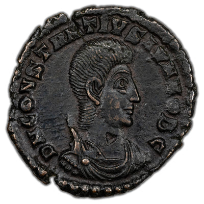 Ancient Rome AD 351-5 Constantius Gallus AE Reduced Maiorina Coin RIC #351a 1.92g