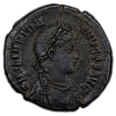 Ancient Rome AD 383-8 Valentinian II AE Follis Coin RIC #63 5.72g