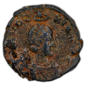 SOLD Ancient Rome AD 401-3 Aelia Eudoxia AE-3 Coin RIC #104 2.63g
