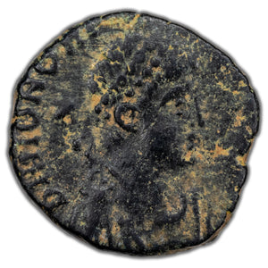 SOLD Ancient Rome AD 406-8 Honorius AE-4 Coin RIC #153 1.81g