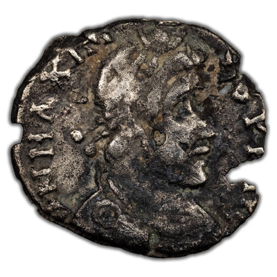 Ancient Rome AD 409-11 Maximus of Spain Usurper AR Siliqua RIC 1601 .74g