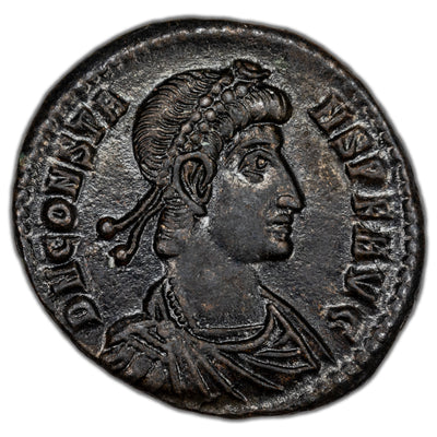 Ancient Rome AD 348-50 Constans I AE Maiorina Coin RIC #199 5.38g