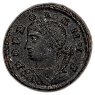 Ancient Rome AD 330 Constantine I AE 1/2 Nummus Coin RIC #22 1.54g