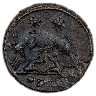 SOLD Ancient Rome AD 332-3 Constantine I Urbs Roma AE Follis Coin RIC #247 2.25g
