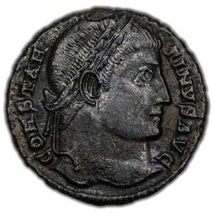 SOLD Ancient Rome AD 328-29 Constantine I AE Follis Coin RIC #214 3.10g