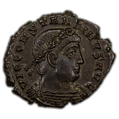 Ancient Rome AD 337-40 Constantine II AE Nummus Coin RIC #21 1.94g