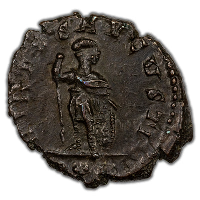 Ancient Rome AD 337-40 Constantine II AE Nummus Coin RIC #21 1.94g