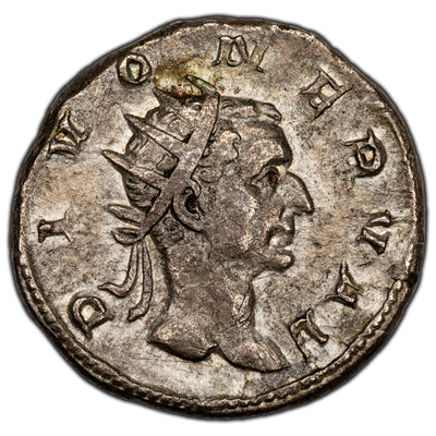 SOLD Ancient Rome AD 251 Divus Nerva AR Antoninianus Coin RIC #84b 3.70g 21mm