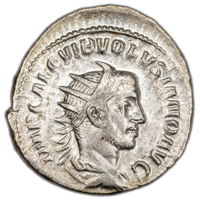 Ancient Rome AD 251-3 Volusian AR Antoninianus Coin RIC #172 3.25g 22mm