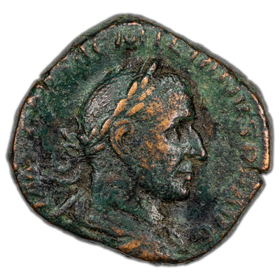 Ancient Rome AD 253 Aemilian AE Sestertius Coin RIC #43 17.05g 29mm