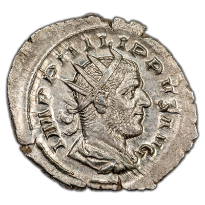 Ancient Rome AD 248 Philip I AR Antoninianus Coin RIC #21 4.12g 26mm