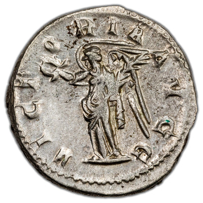 Ancient Rome AD 254 Valerian I AR Antoninianus Coin RIC #125 3.97g 22mm