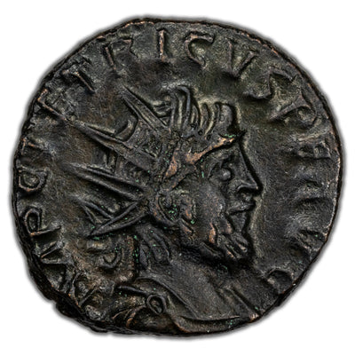 Ancient Rome AD 3rd Cent. Tetricus I Barbarous Radiate Antoninianus Coin 2.16g 17mm