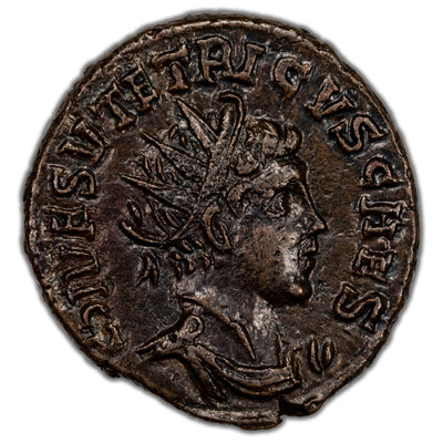 Ancient Rome AD 3rd Cent. Tetricus II Barbarous Radiate Antoninianus Coin 2.42g 17mm