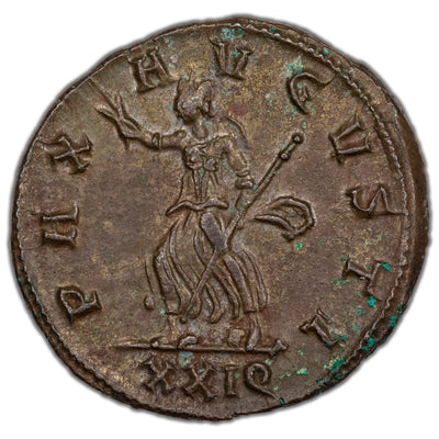 Ancient Rome AD 275-6 Tacticus Antoninianus Coin RIC #186 Var. 3.61g