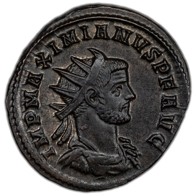 SOLD Ancient Rome AD 286-93 Maximian Antoninianus Coin RIC #504 3.48g