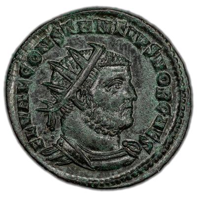 Ancient Rome AD 294-9 Constantius I Antoninianus Coin RIC Cyzicus #19a 3.01g