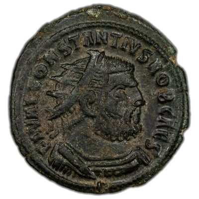 SOLD Ancient Rome AD 295-6 Constantius I Antoninianus Coin RIC Heraclea #15 3.93g 22mm
