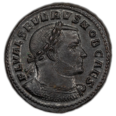 Ancient Rome AD 305-6 Severus II AE Follis Coin RIC #660 10.11g