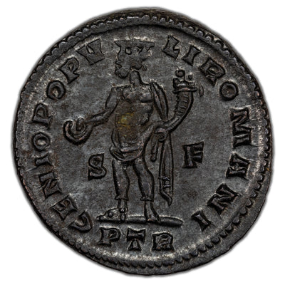 Ancient Rome AD 305-6 Severus II AE Follis Coin RIC #660 10.11g