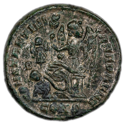 Ancient Rome AD 327 Constantine I AE Follis Coin RIC #32 3.24g 19mm