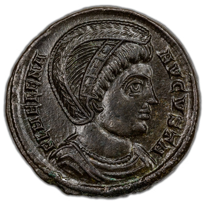 Ancient Rome AD 327 Helena AE Follis Coin RIC #481 2.97g