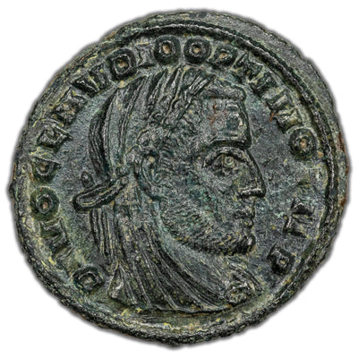 Ancient Rome AD 317-8 Divus Claudius II AE 1/2 Follis Coin RIC #43 1.66g 15mm