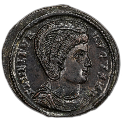 Ancient Rome AD 327 Helena AE Follis Coin RIC #481 3.89g 19mm