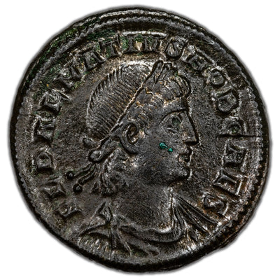 Ancient Rome AD 335-6 Delmatius AE Follis Coin RIC #194 1.61g 17mm