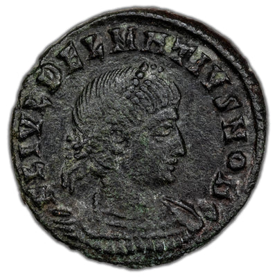 Ancient Rome AD 335-7 Delmatius AE Follis Coin RIC #133 1.31g