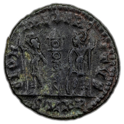 Ancient Rome AD 335-7 Delmatius AE Follis Coin RIC #133 1.31g