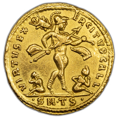 SOLD Ancient Rome AD 317 Constantine I AV Solidus Gold Coin RIC #18 4.43g 19mm