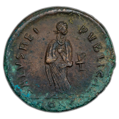 Ancient Rome AD 383-86  Aelia Flaccilla AE Maiorina RIC #82 4.67g 23mm