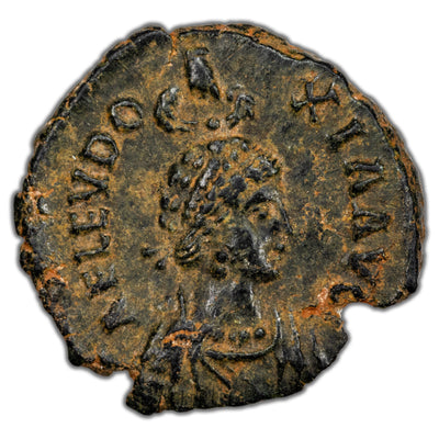 Ancient Rome AD 402-4  Aelia Eudoxia AE-3 RIC #104 2.19g