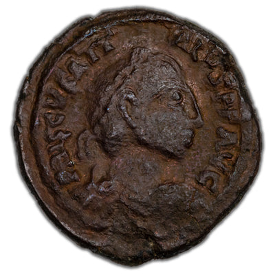 Ancient Rome AD 414-15 Priscus Attalus AE 1/2 Centenionalis RIC #1414 1.70g 14mm