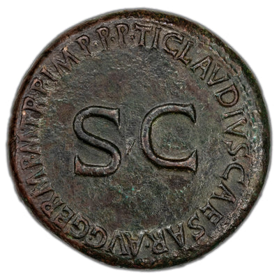 Ancient Rome AD 42-43 Agrippina AE Sestertius Coin RIC #102 26.89g