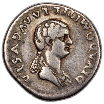 Ancient Rome AD Domitilla AR Drachm Coin RIC #157 3.37g 19mm