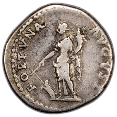 Ancient Rome AD Domitilla AR Drachm Coin RIC #157 3.37g 19mm