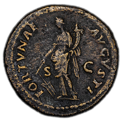 SOLD Ancient Rome AD 85 Domitian AE Dupondius Coin RIC #290 13.13g 30mm