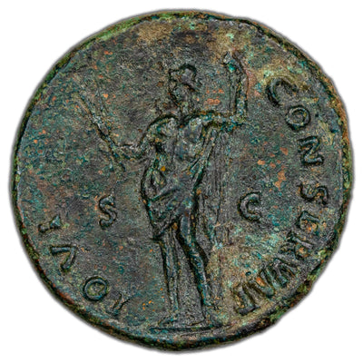 Ancient Rome AD 85 Domitian AE As Coin RIC #281 BMC #354 9.45g 27mm